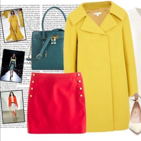 J. Crew Dresses & Skirts - J. Crew sailor postage stamp skirt in poppy color